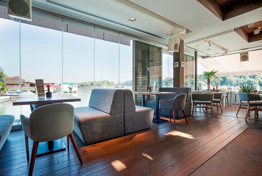 Cortinas de cristal para Restaurantes