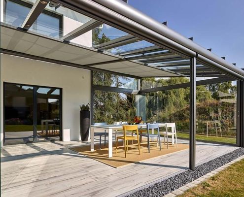 cortinas de cristal abatibles o plegables