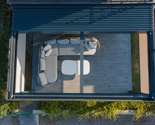 Pérgolas bioclimáticas retráctiles