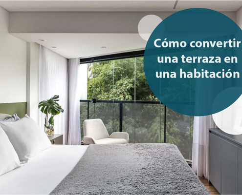 Cerramiento para convertir una terraza en una habitación
