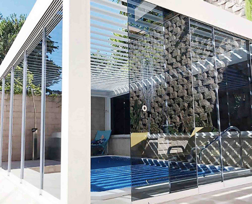 Guillotina de cristal Vertiflex All Glass.
