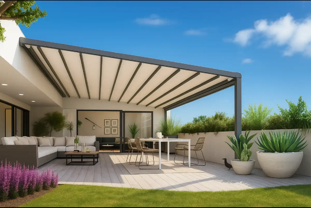 pergola lona tensada