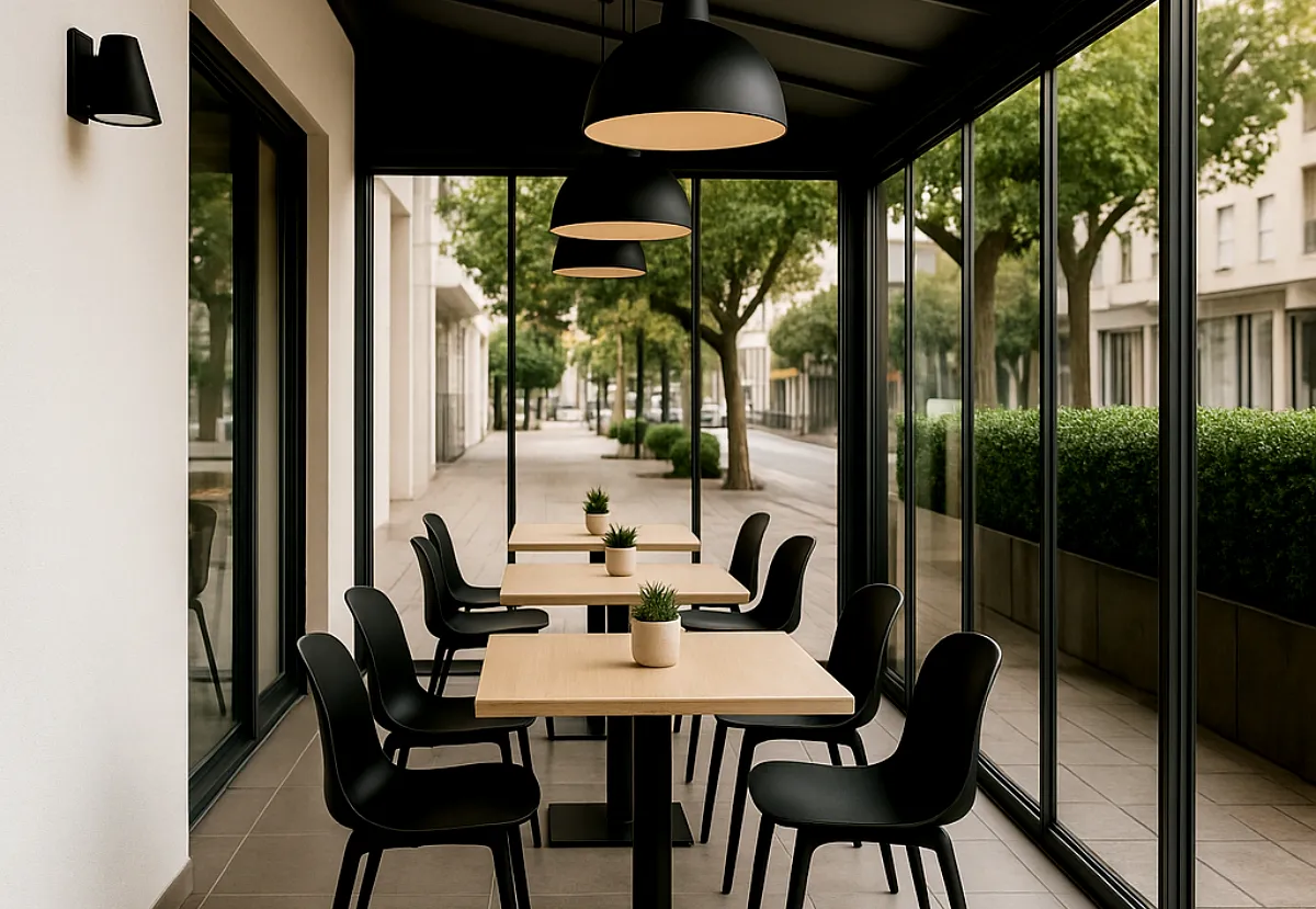 cerramientos para cafeterías modernas cerramientos para cafeterías modernas
