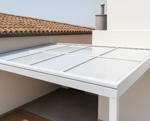 Techo Móvil panel sándwich para Patio