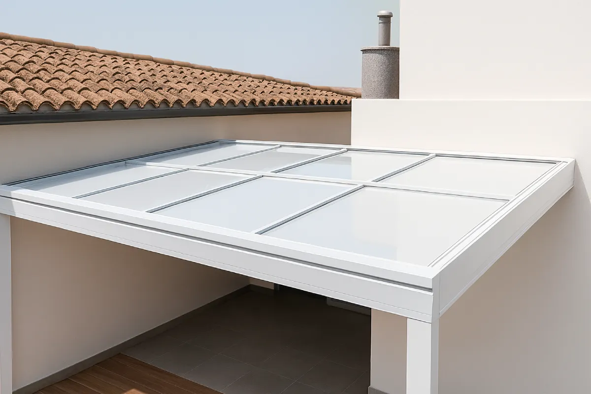 Techo Móvil panel sándwich para Patio