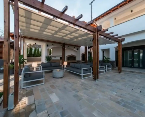 pérgolas de lona tensada en comunidad de Madrid