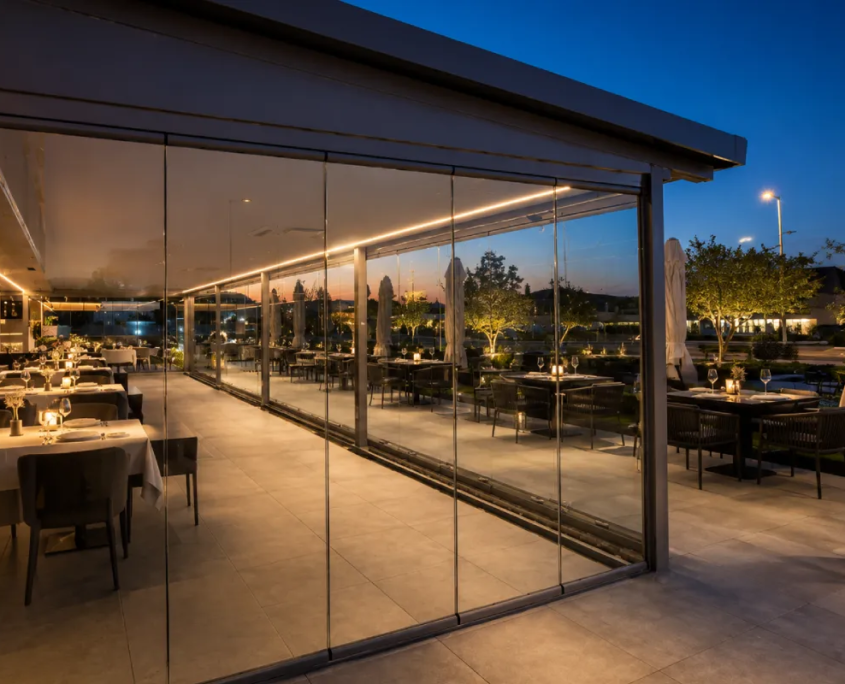 Cortinas de cristal para negocios de hosteleria Cortinas de cristal para negocios de hosteleria
