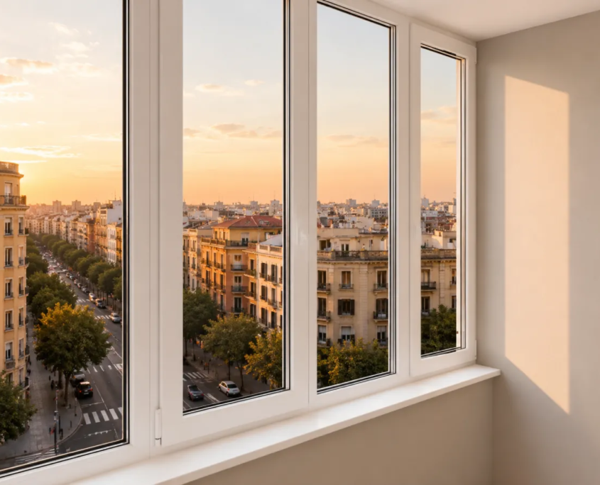Ventanas de PVC blancas