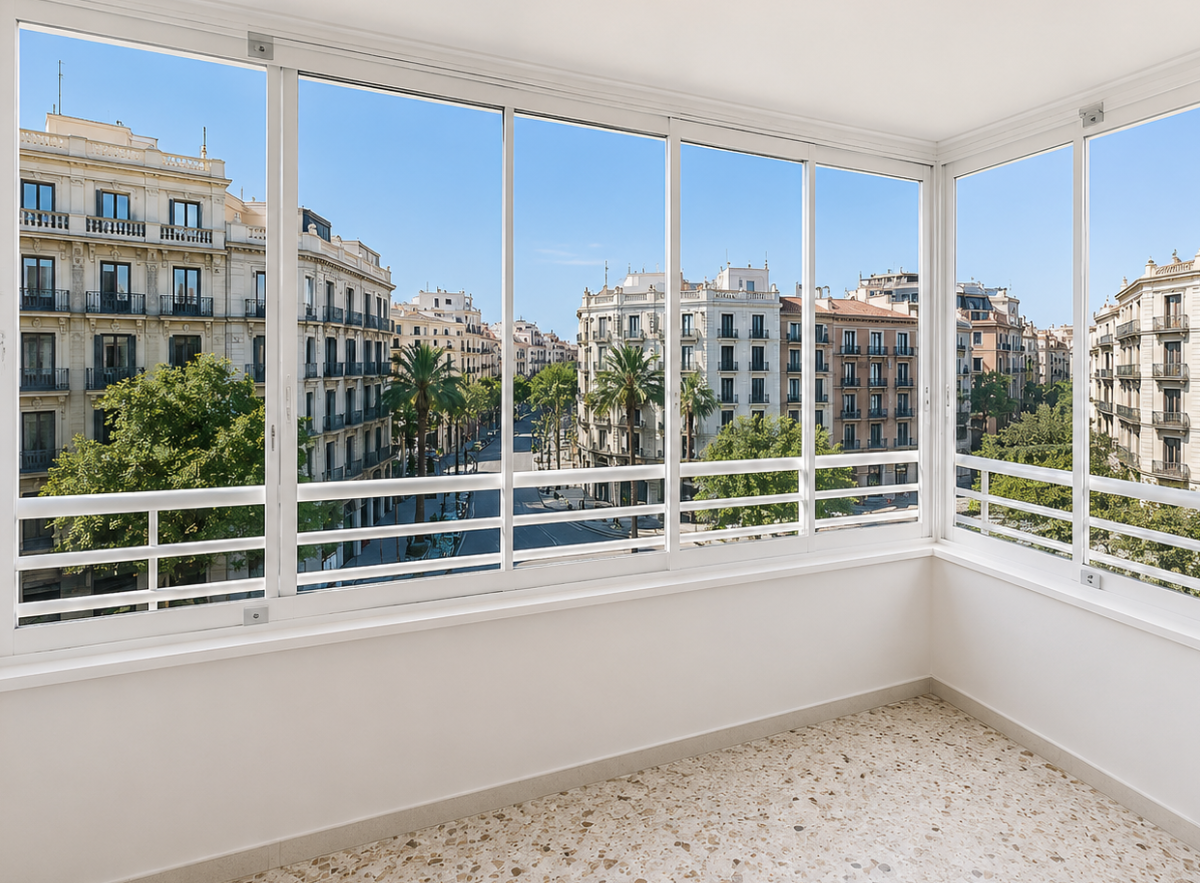 Cortinas de cristal con cámara de aire para balcones Cortinas de cristal con cámara de aire para balcones