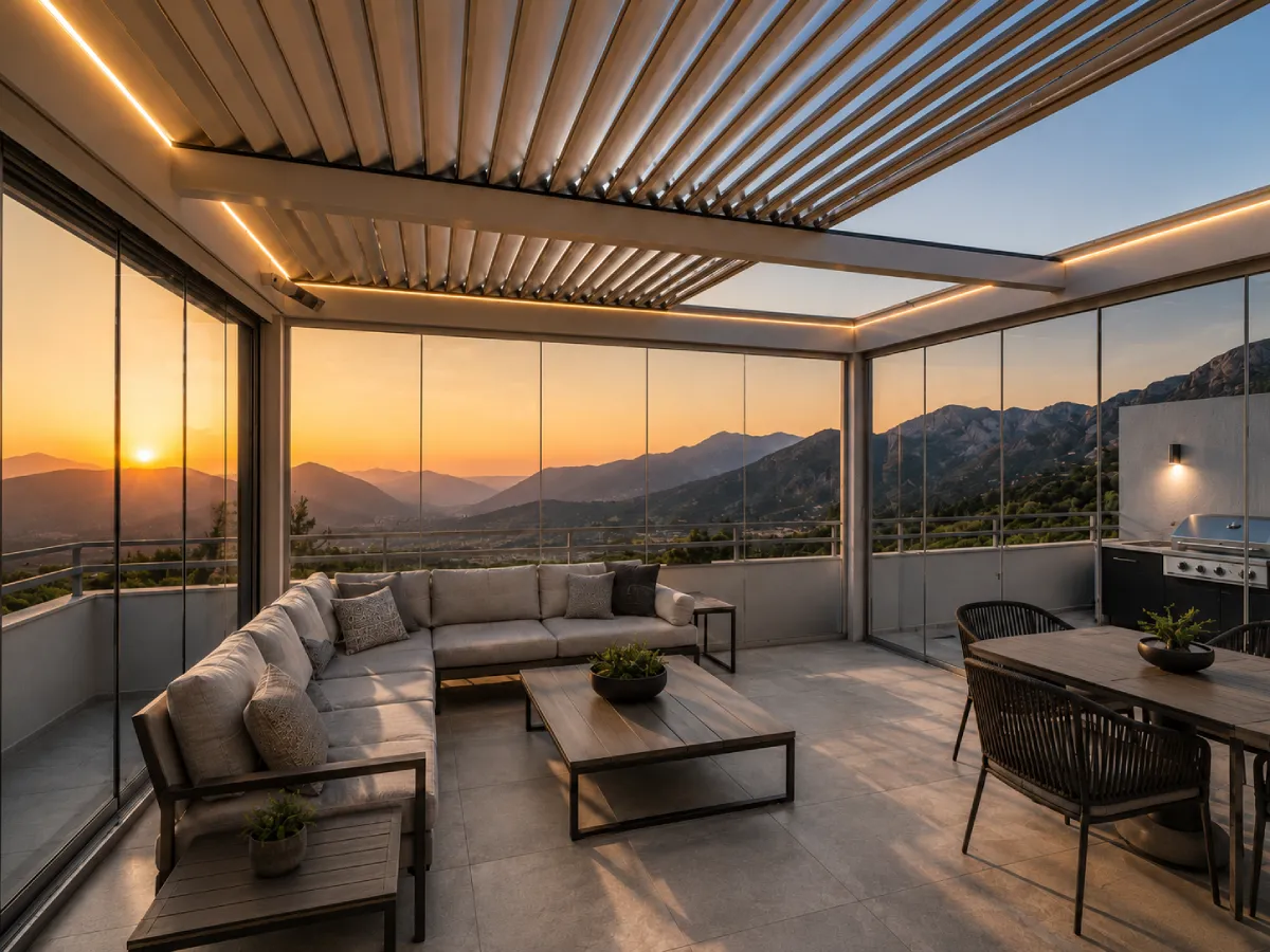 pérgola bioclimática retráctil pérgola bioclimática retráctil