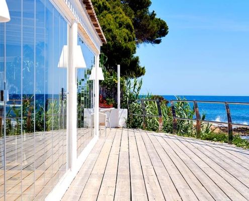 cerrar terraza con cortinas de cristal