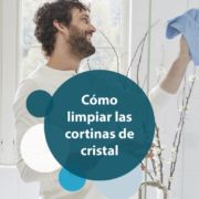 como limpiar cortinas de cristal